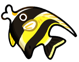 Clash of Critters Moorish Idol fish